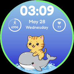 Icon image Cat WatchFace: Sunny & Friends
