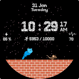 Icon image Running Cat Mouse - Watch Face